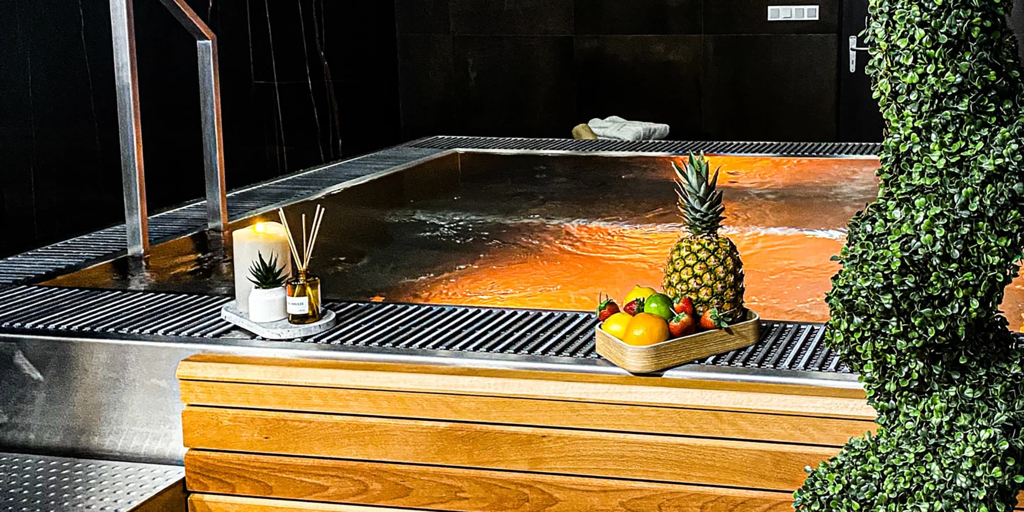 60 min. privátního wellness pro dva: vířivka, sauna a relax zóna