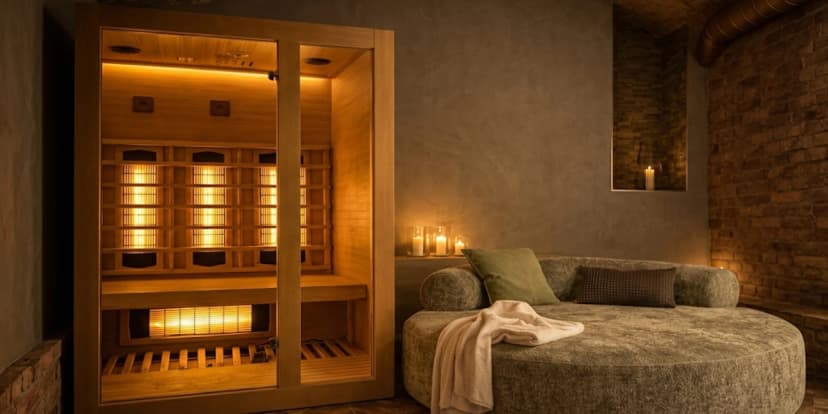 Privátní wellness pro 2: infrasauna, absolutní soukromí i prosecco, až 120 min.