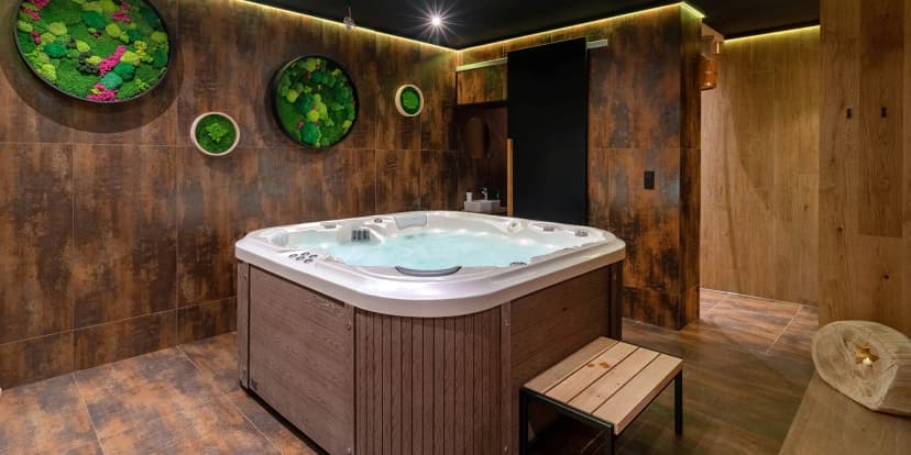 Privátní wellness apartmány na 120 min.: vířivka, sauna i relax zóna